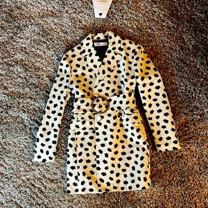 Zara cream/blk size M jacket / blazer